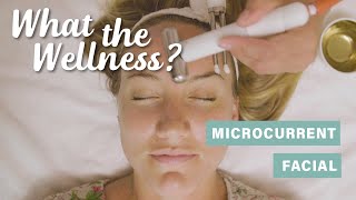 Microcurrent Facial  What the Wellness  WellGood [upl. by Franzen]