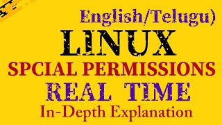 Real Time Linux Special Permission on Groups Explanation in Telugu By Leading Corporate Trainer MrKK [upl. by Stesha]