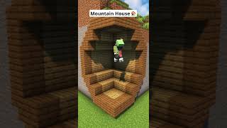 Minecraft Starter Mountain House🏠 shorts [upl. by Eniortna]