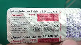 Acenac tablet uses in hindi acenac tablet price dose side effects review medicine pain [upl. by Lien]