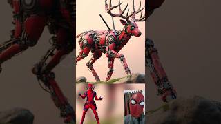 superheroes but deer robot 😱🔥Marvel amp DCAll Characters marvel avengersshortsrobot [upl. by Atteloiv]