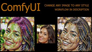 ComfyUI change any image to any style comfyui stablediffusion ai [upl. by Eimma942]