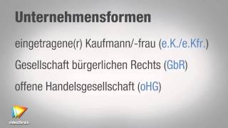 Gesellschaftsrecht – Grundlagen Tutorial Trailer video2braincom [upl. by Mcknight]