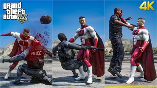 GTA 5  Superman Mod V2 New OmniMan Finishers Update [upl. by Iolenta]