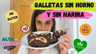 GALLETAS VEGANAS SIN HORNO Sin Harina Altas en Proteína  Receta Fácil y Rápida [upl. by Oiramrej]