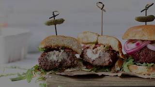 How to Make Montchevre® Goat Cheese Stuffed Burgers [upl. by Amitaf]