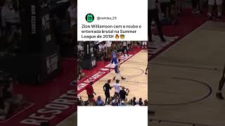 Zion Williamson já chegou mostrando toda sua imponência física 💪 nba shorts basketball [upl. by Nimad]