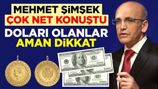 Hazine ve Maliye Bakanı Mehmet Şimşekten dolar ve euro kur mesajı [upl. by Anirtap]