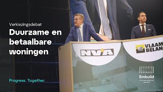 BouwForum 2024  Duurzame en betaalbare woningen NVA vs Vlaams Belang [upl. by Lester]