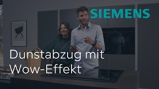 Optimale Absaugleistung Unauffällig Dämpfe beseitigen dank glassdraftAir  Siemens Dunstabzug [upl. by Atinob]