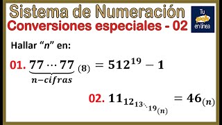 SISTEMA DE NUMERACIÓN Fórmulas Especiales [upl. by Llenart]