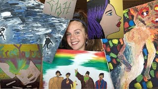 ASMR Explaining My Art Work [upl. by Assirralc]