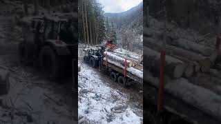 Holztransport extrem in Südtirol mit Valtra n174 [upl. by Maxey856]