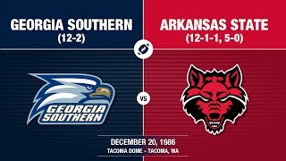 1986 IAA National Championship  Georgia Southern vs Arkansas State [upl. by Wang]