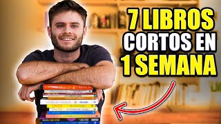 7 libros CORTOS para leer en UNA SEMANA 📚 [upl. by Sykleb]