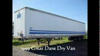 Dry van trailers for sale Wabash and Great Dane air rides [upl. by Jarin874]