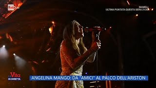 Angelina Mango Da quotAmici al palco dellAristonquot  La vita in diretta 13022024 [upl. by Aifoz]