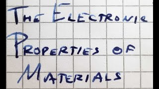 Semiconducting materials Video 1 of X [upl. by Ttergram]