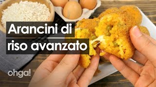 Arancini di riso avanzato come riutilizzare gli avanzi per qualcosa di delizioso [upl. by Attelrahc510]