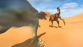 Suchomimus vs Therizinosaurus Sounds Effects [upl. by Kcirret466]