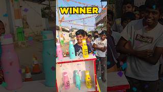 bottle matching challenge game I 🤪😜💕 I village game viral realgamechallenges reels shorts [upl. by Ahsiram6]