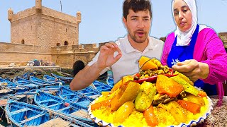 Street Food in Essaouira 🇲🇦 Moroccan Food So Nice They Named it Twice  COUSCOUS [upl. by Celio170]