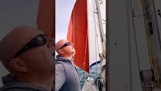 Rigging dual headsails downwind [upl. by Allsopp]