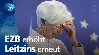 Kampf gegen Inflation EZB erhöht Zinsen erneut [upl. by Dulce91]