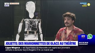 Marseille le spectacle quotVaguesquot des marionnettes de glace au théâtre de la Joliette [upl. by Boothman]