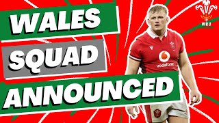 Wales Squad Named for Rugby World Cup 2023 [upl. by Ahsiemal117]