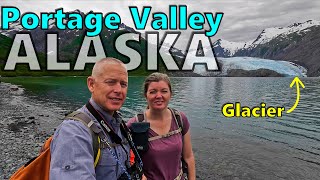 Portage Valley Alaska  Glaciers amp the town of Whittier 4K UHD [upl. by Esor]