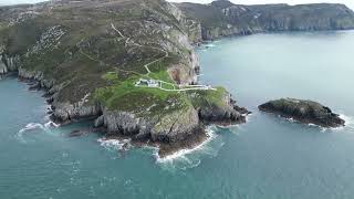 Scenic World  Holyhead Wales  North Stack Lighthouse 航拍北威尔士 大陆的尽头天涯海角 [upl. by Letsyrc417]