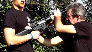 KRAV MAGA TRAINING • M4 disarm rifle • Kapap [upl. by Stesha527]