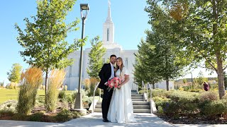 Pocatello LDS Temple Wedding  Hallie  Chase [upl. by Ormand]