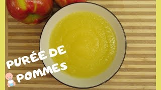 PURÉE de fruit pour BÉBÉ  Purée de POMMES [upl. by Arted]