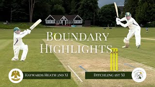 Boundaries HHCC 2nd XI v Ditchling 1st XI 29062024 [upl. by Eirelam]