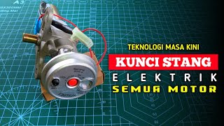 KEAMANAN MOTOR TERKINI  KUNCI STANG ELEKTRIK DENGAN REMOTE CONTROL [upl. by Merilyn]