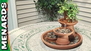 How To Build a Terra Cotta Fountain  Menards [upl. by Audwen]