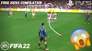 FIFA 22  Free Kicks Compilation 1  4K [upl. by Earal]