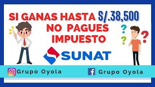 RENTA DE CUARTA CATEGORIA  SUNAT 2021  NO PAGUES NADA A SUNAT [upl. by Allehcram726]