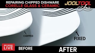 Fixing Chipped Corelle Glass amp Ceramic Plates on the JOOLTOOL  LIVE with Anie [upl. by Serles]