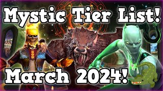 Mystic Tier List for March 2024 Marvel Contest of Champions [upl. by Odysseus172]