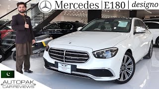 Mercedes E180 DESIGNO 2021  Top of Line  Detailed Review with Price [upl. by Styles]