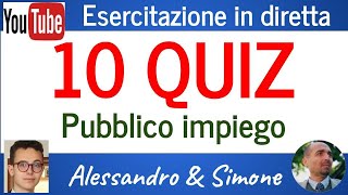 10 quiz in diretta con Simone Chiarelli ed il tecnicale di Alessandro Chiarelli 152024 [upl. by Esina653]