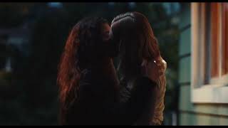 Euphoria 2x03  Kissing Scenes — Rue and Jules Zendaya and Hunter Schafer [upl. by Anytsirk]