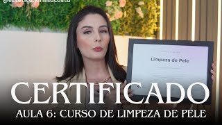 Curso de Limpeza de Pele Profissional Aula 6  Certificado [upl. by Adiraf691]