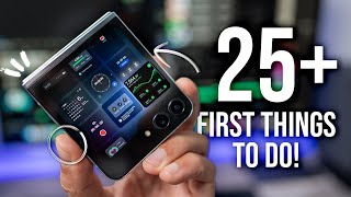 Galaxy Z Flip 5  First 25 Things To Do  Tips amp Tricks [upl. by Sondra]