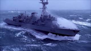 Military ship in extreme storm [upl. by Doretta]