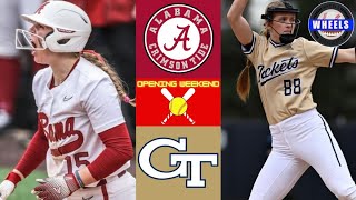 14 Alabama vs Georgia Tech Highlights Game 1  2024 College Softball Highlights [upl. by Sedaiuqlem952]