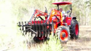 FEL Heavy Duty Stick Rake Apollo 110 HP Tractor [upl. by Weisman]